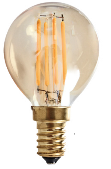 Ampoule LED Ronde 6W E14 ambre