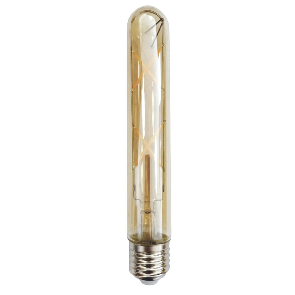 ampoule LED tube 3 W E27 ambre