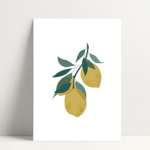 Carte postale citrons