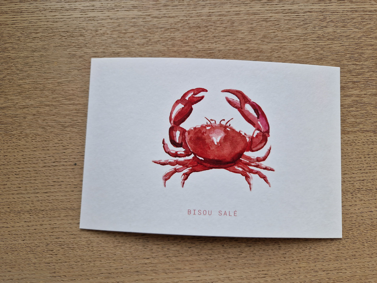 Carte postale crabe